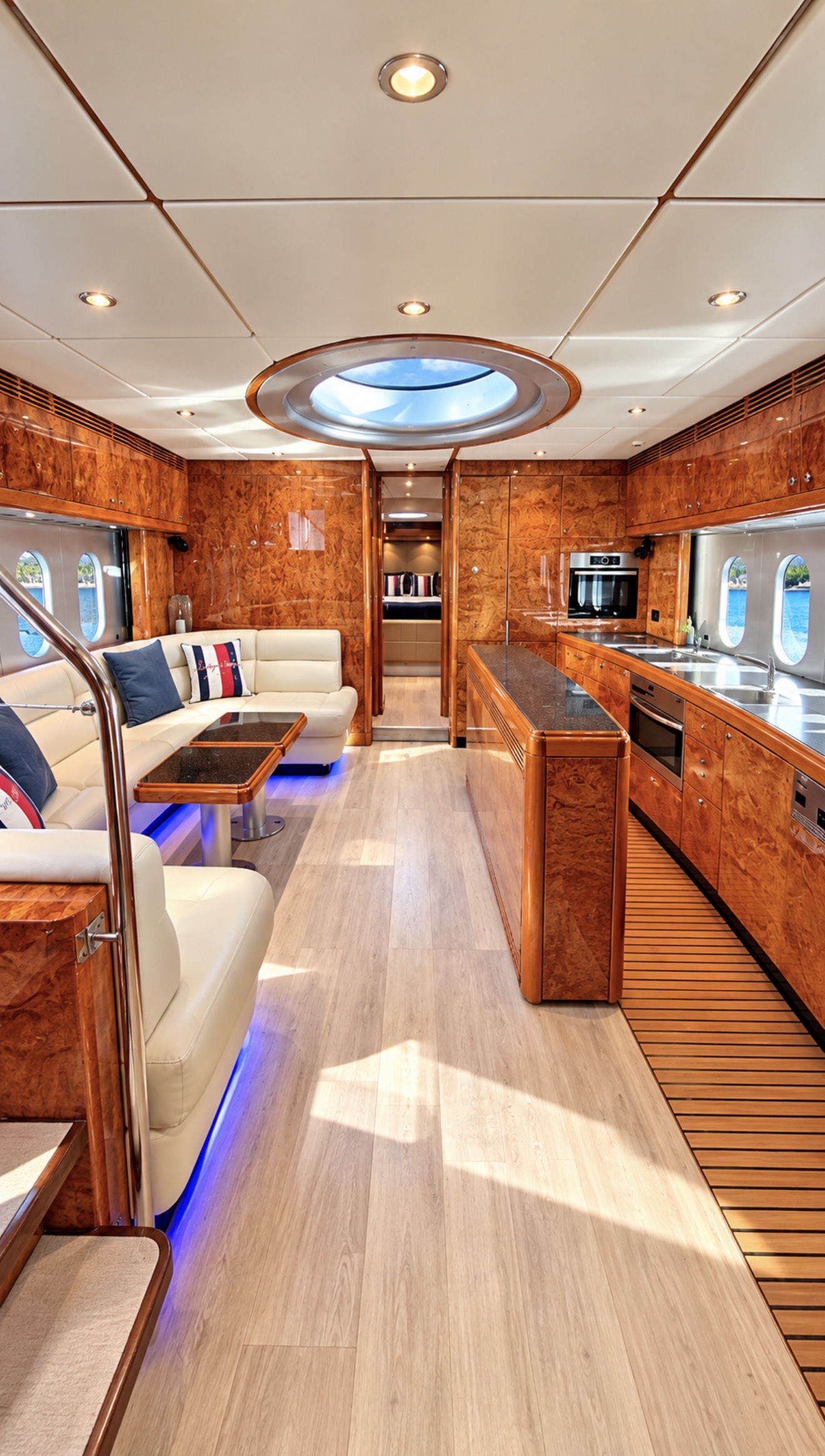 Premium interior aboard Prestige