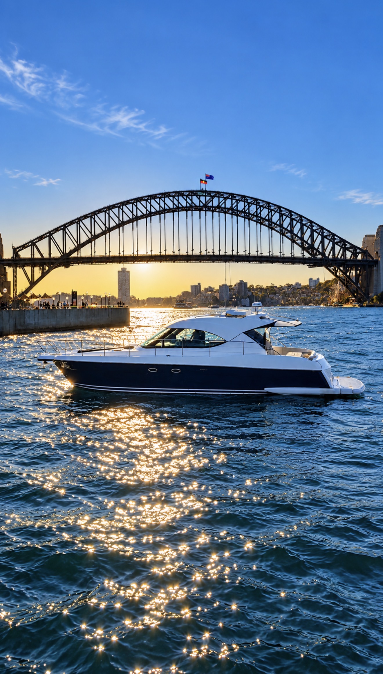 Signature cruising near the Sydney Harbour Bridge